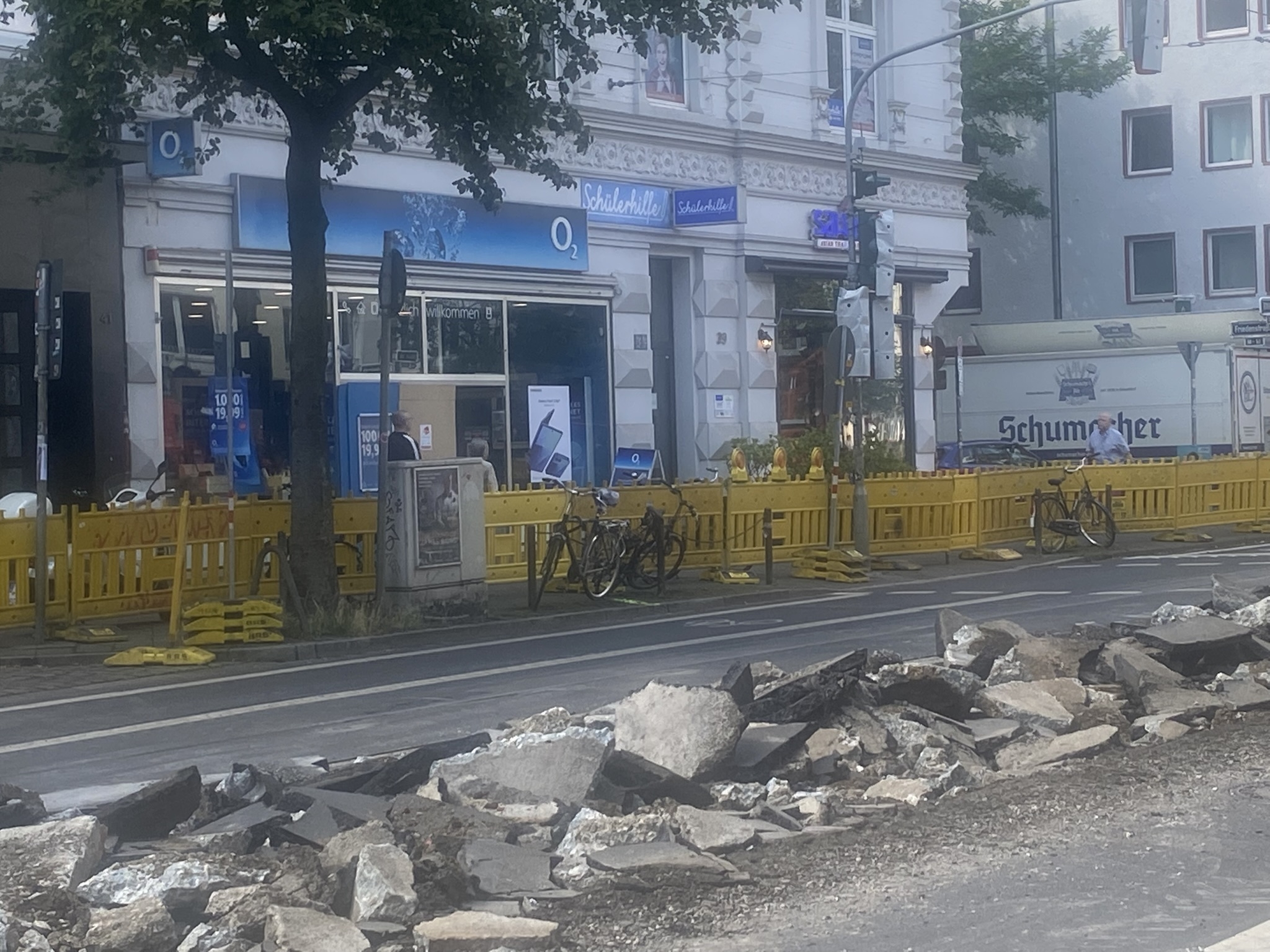 Bilker Allee im Ausnahmezustand