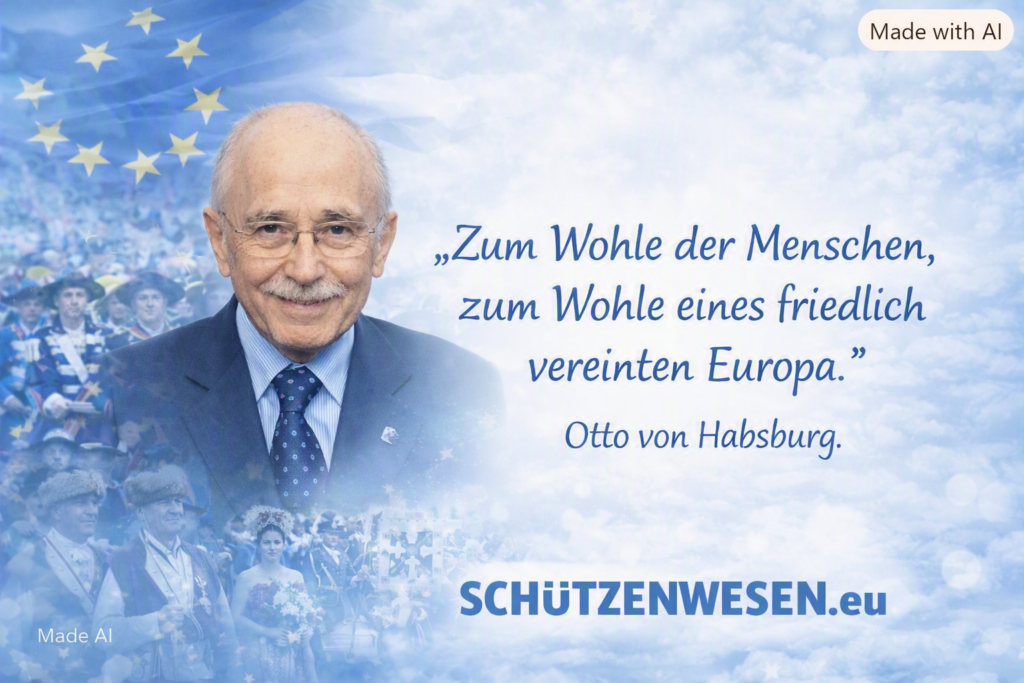 Otto von Habsburg and European marksmen united for a peaceful Europe