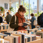 Bücherflohmarkt in Bilk – Illustration
