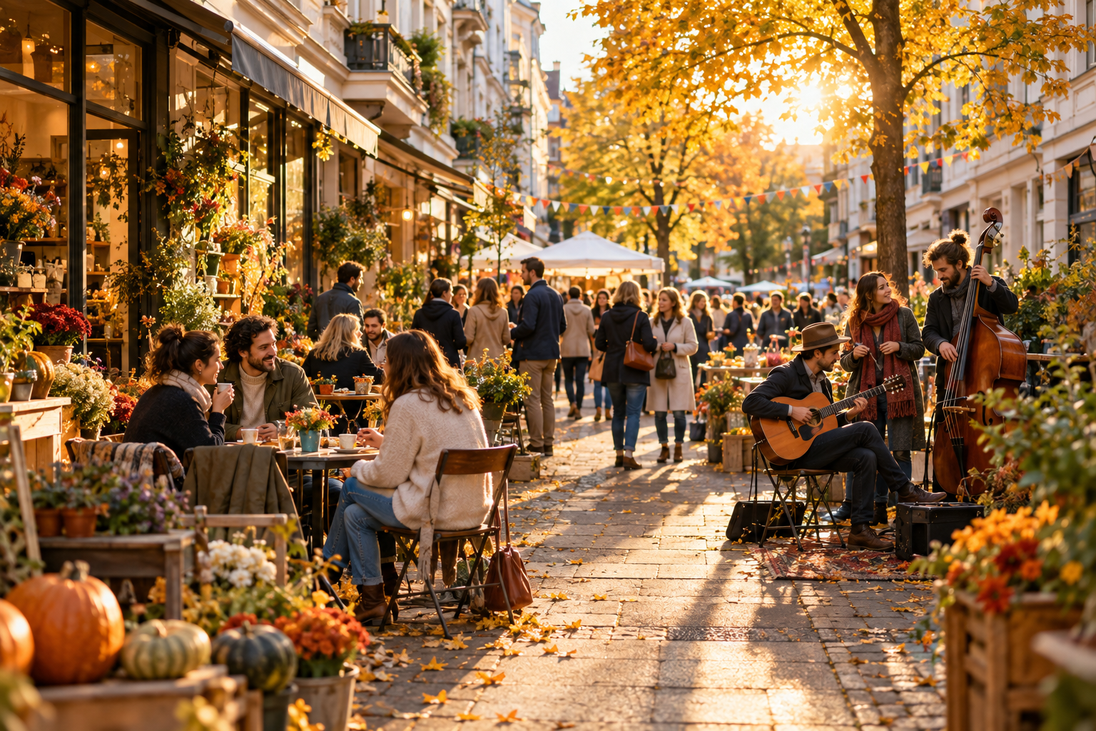 Loretto Herbst im Lorettoviertel – Illustration
