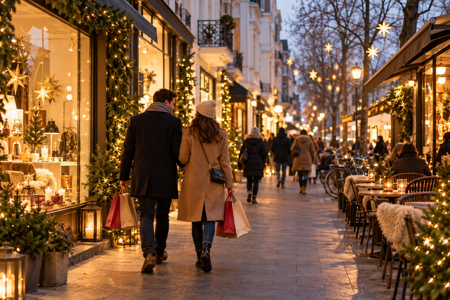 Nikolaus-Shopping im Lorettoviertel – Illustration
